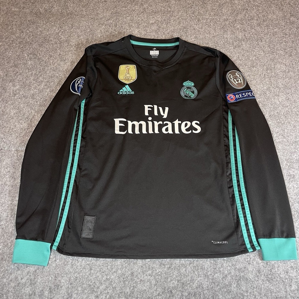 Real Madrid Away Jersey 2017 Long Sleeve  # 7 Cristiano Ronaldo Adidas